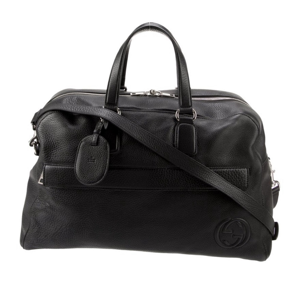 GUCCI Soho Weekender Bag Black Leather Lightly Used/ Great Condition